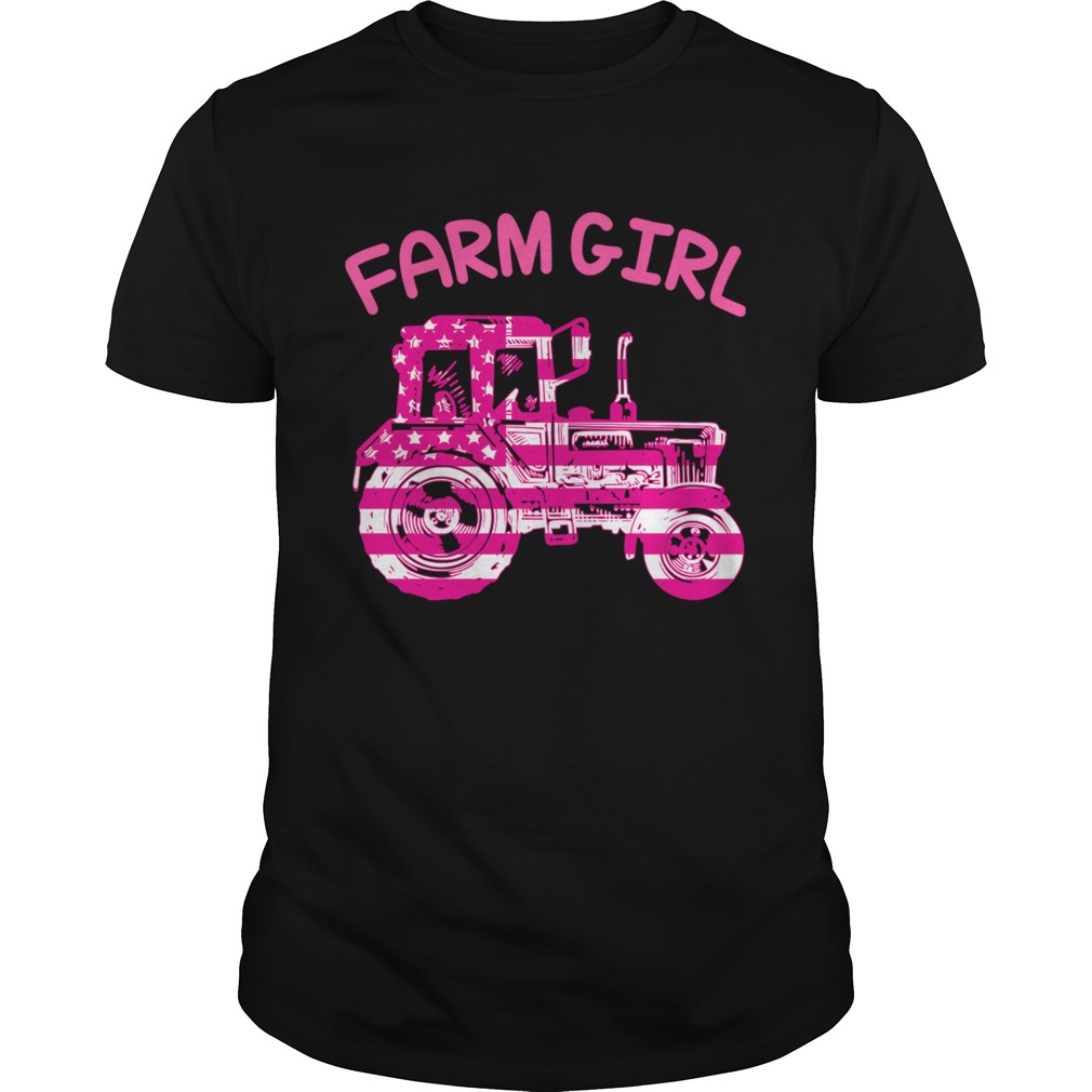 Farm Girl Pink Tractor Shirt