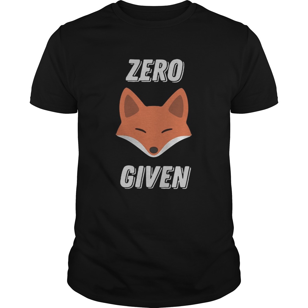 Fox zero given shirt