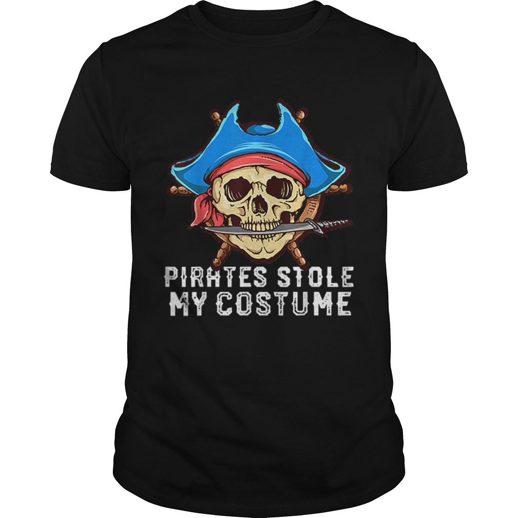 Halloween Pirates Stole My Costume Easy Outfit Adults shirt