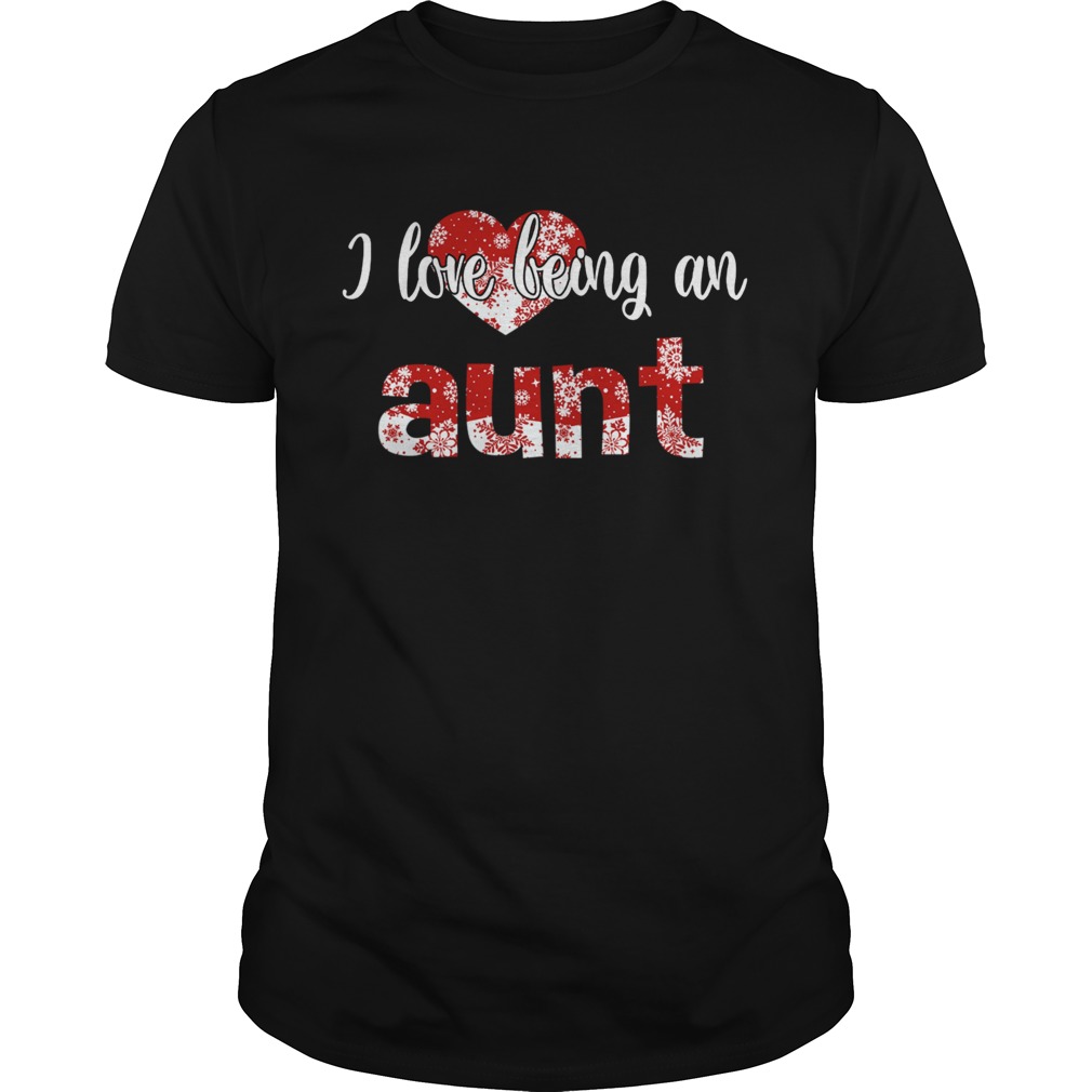 Merry Christmas I Love Being An Aunt Gift For Xmas TShirt