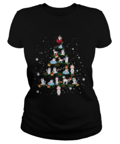 Merry Christmas Unicorn Tree Xmas Funny Unicorn Lover Gift TShirt Classic Ladies