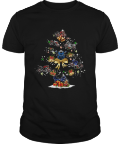 Motorcycle Christmas Tree Shirt Unisex