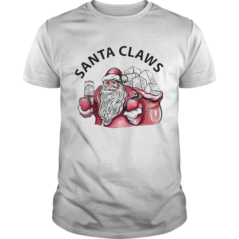 Santa Claws White Claw Christmas Drinking shirt