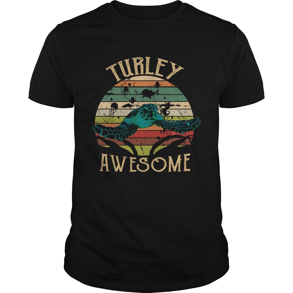 Vintage Turtley Awesome Turtle Lover TShirt