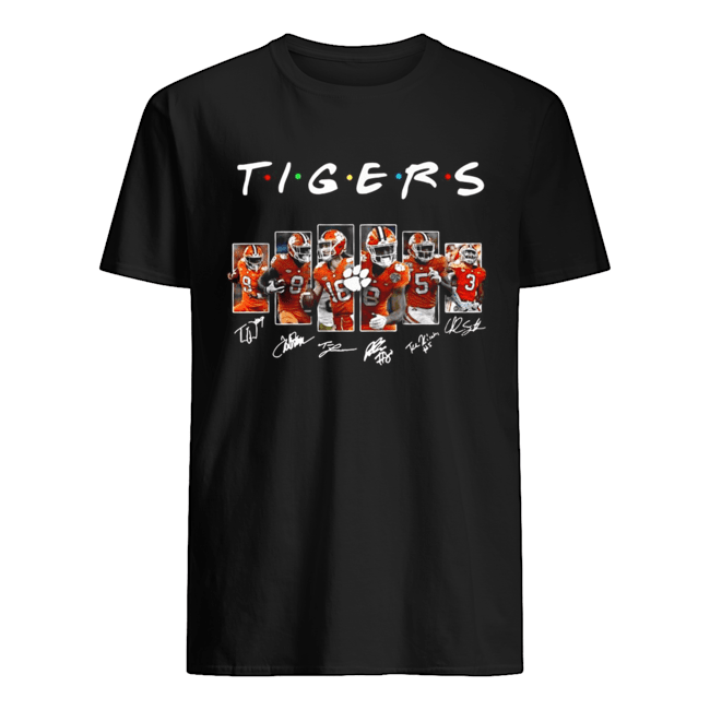 Clemson Tigers team player signatures shirt