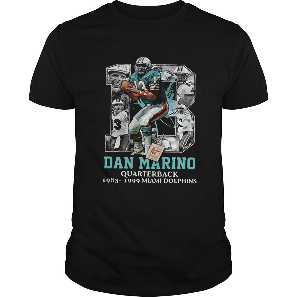 Dan Marino Quarterback 1983 1999 Miami Dolphins Legend Football Number 13 shirt