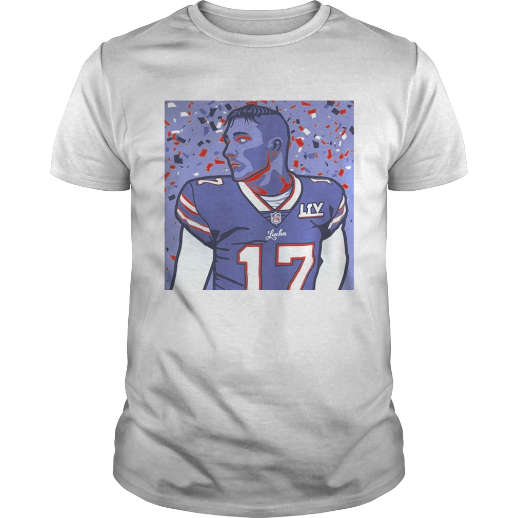 Josh Allen No17 Buffalo Bills Art shirt