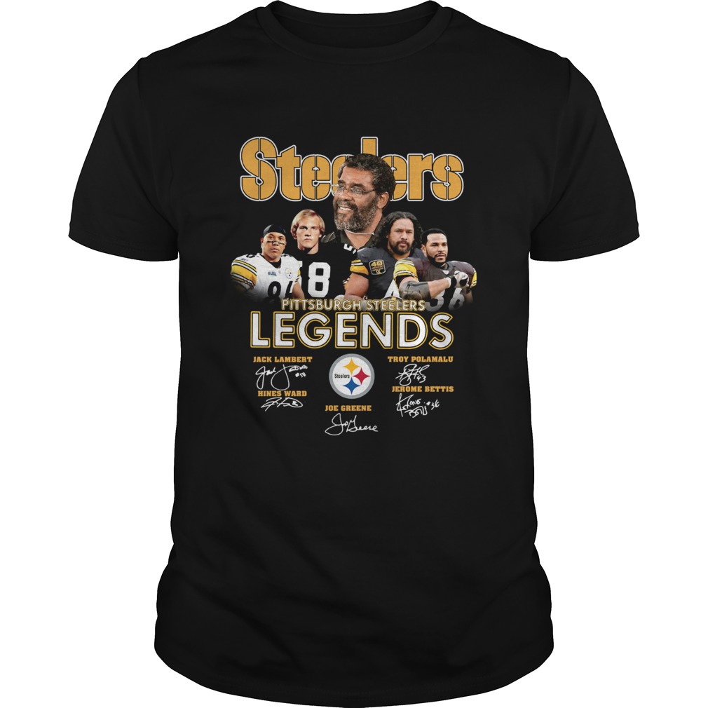 Pittsburgh Steelers Legends team signatures shirt