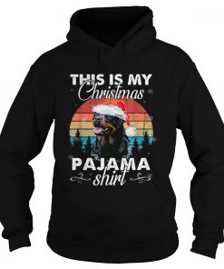 Rottweiler Dog This Is My Christmas Pajama Shirt Vintage  Hoodie