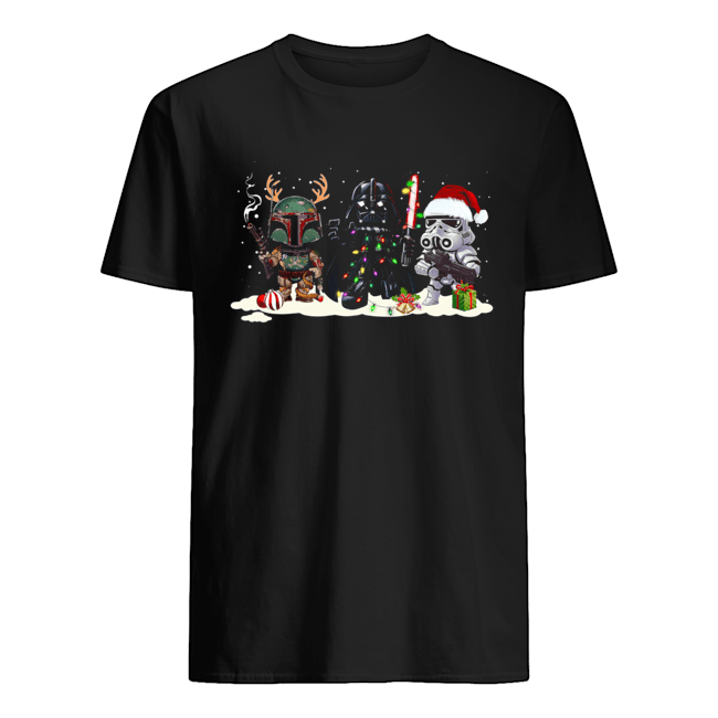 Star Wars Boba Fett Darth Vader Stormtrooper Christmas shirt