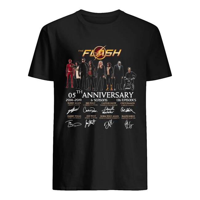The Flash 05th anniversary 2014 2019 signature shirt
