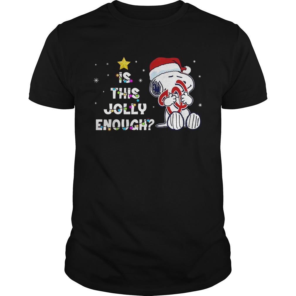 Washington Nationals Snoopy is this jolly enough christmas shirt