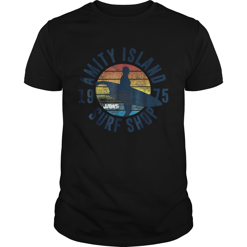 Amity Island 1975 Surf Shop Board Vintage Jaws shirt