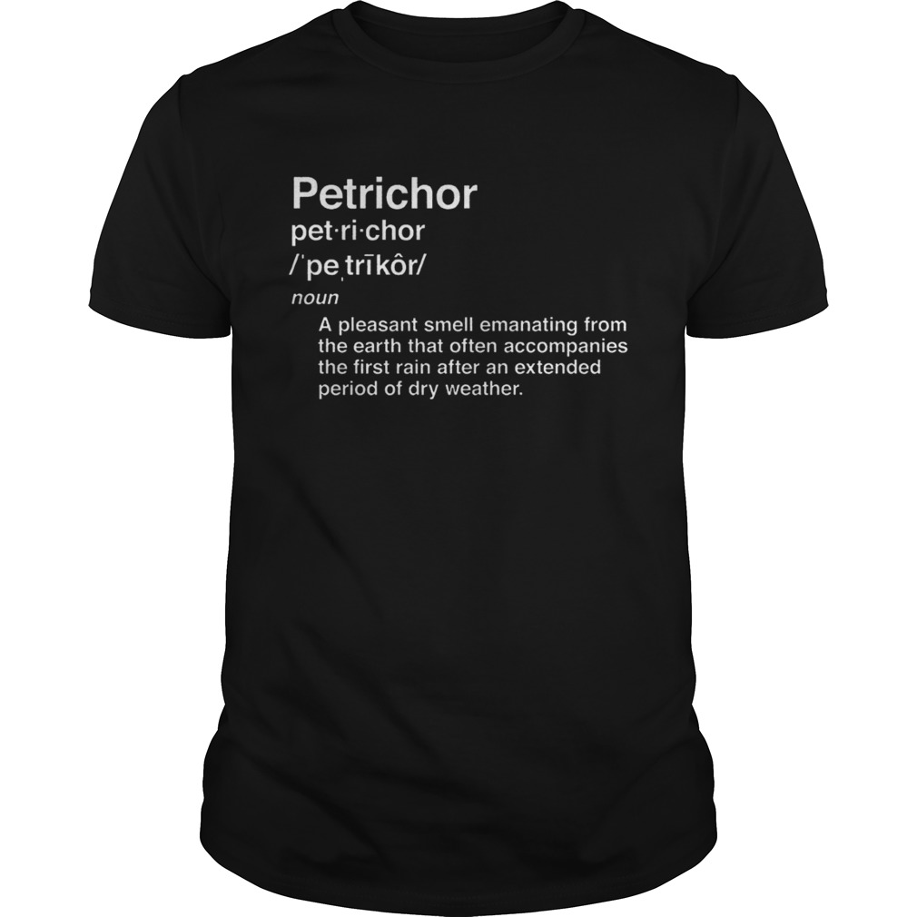 Petrichor Shirt Rain Nature Vocabulary English shirt