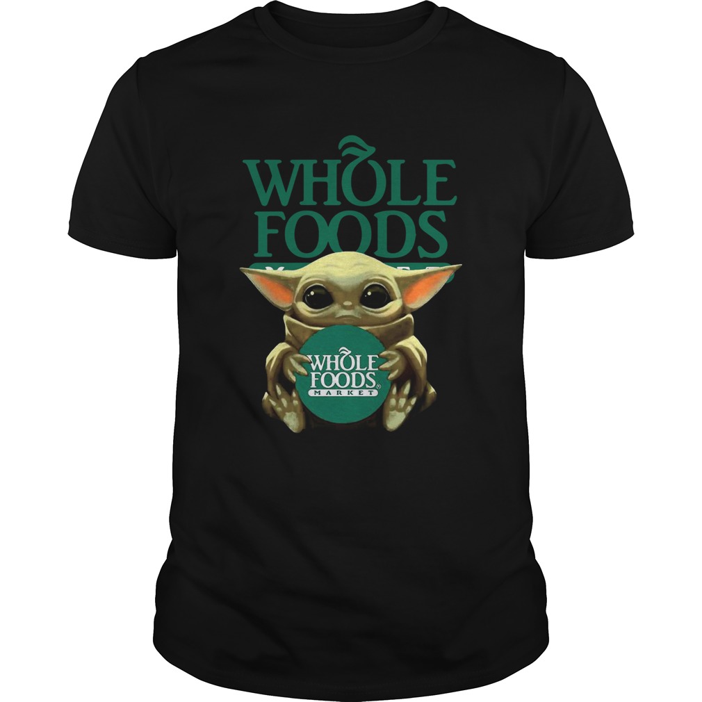 Baby Yoda Hugging Whole Foods shirt