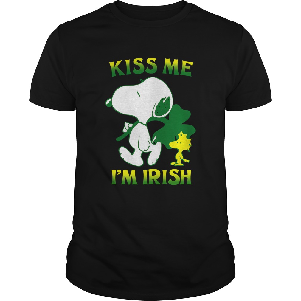 Snoopy And Woodstock Kiss Me Im Irish shirt