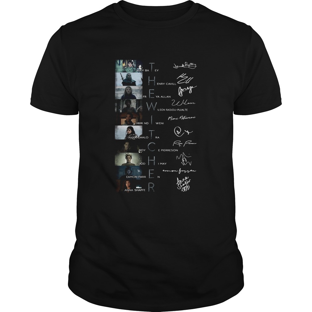 The Witcher Characters Signatures shirt