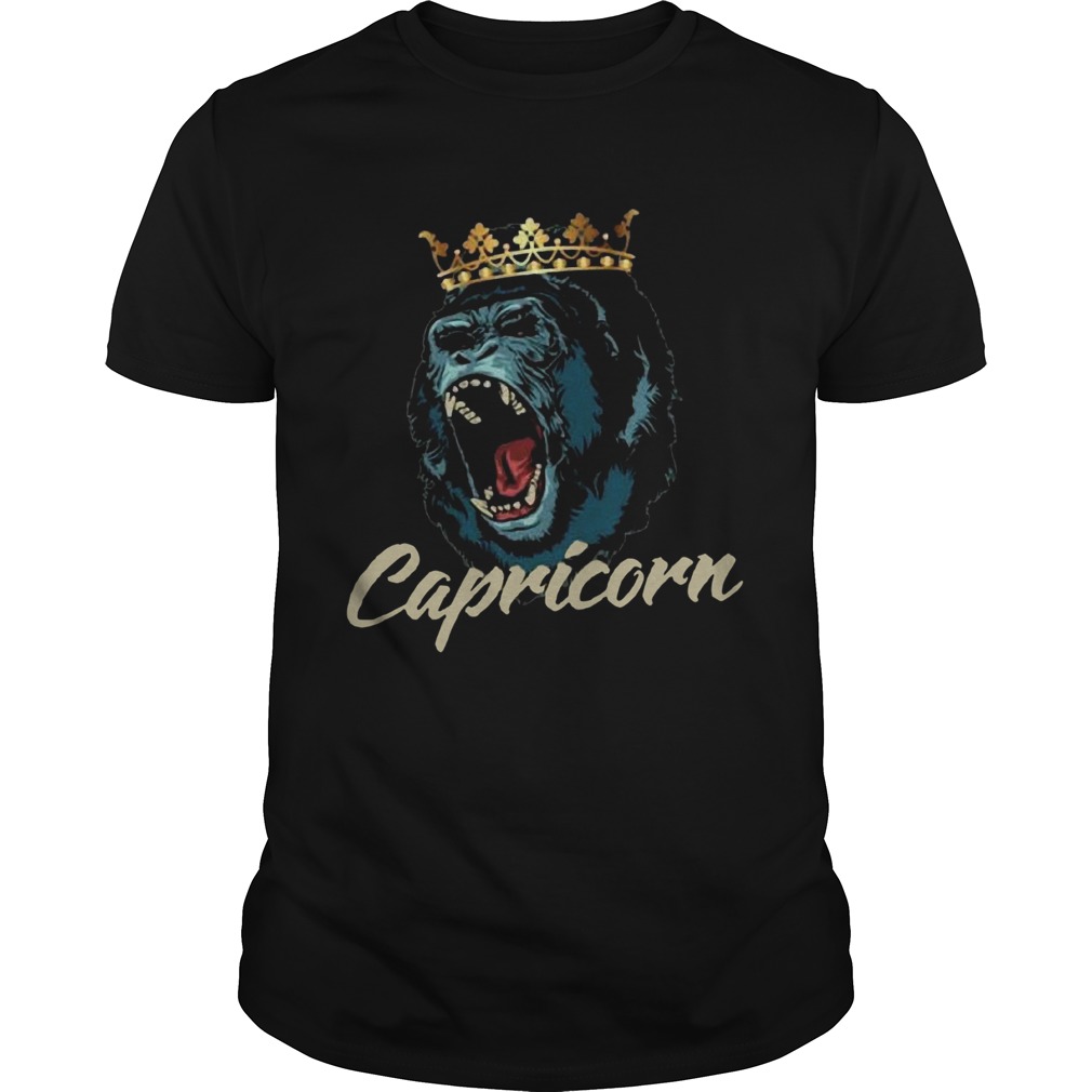 Capricorn Queen Gorilla Zodiac shirt