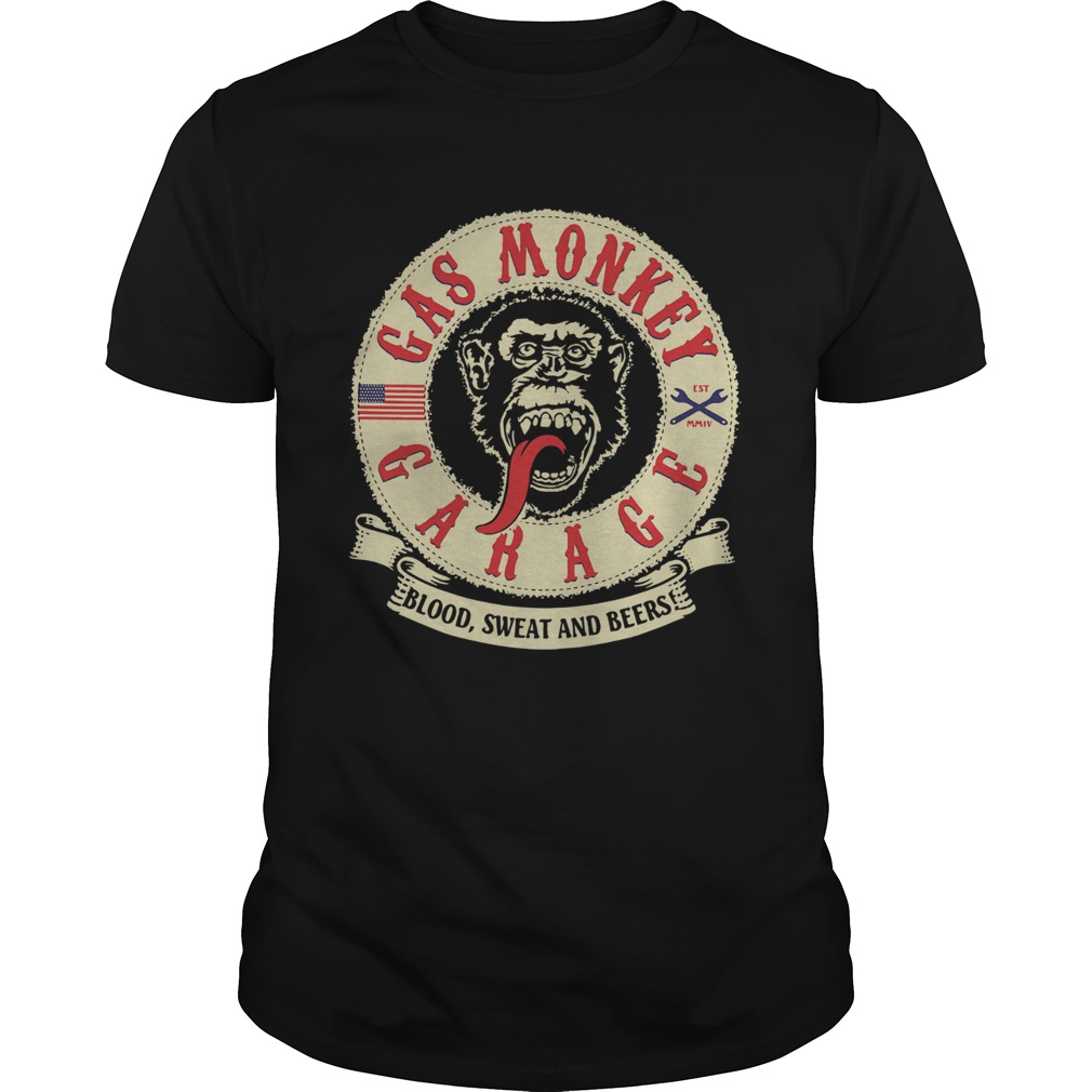 Gas Monkey Garage Blood Sweat And Beers shirt
