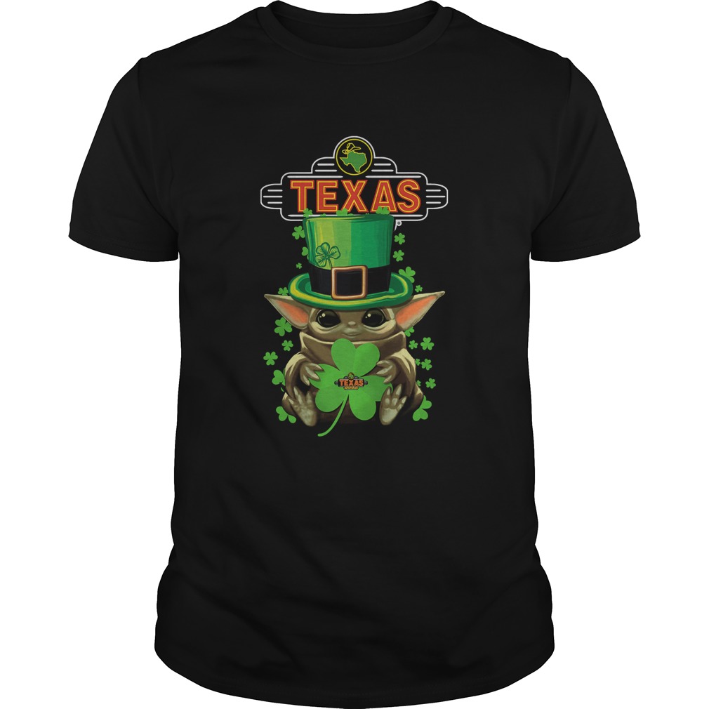 St Patricks Day Baby Yoda Hug Texas Roadhouse shirt