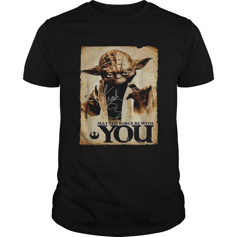 Star Wars Yoda May the force be with you shirt