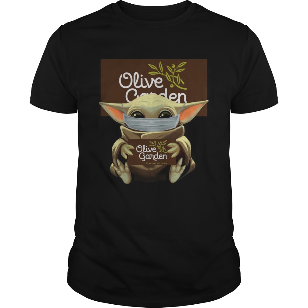 Baby Yoda Mask Hug Olive Garden shirt