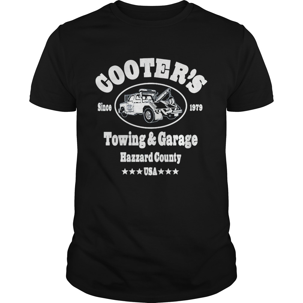 Cooters Since 1879 Towing And Garage Hazzard County USA shirt