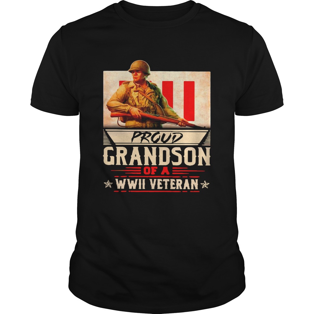 Proud Grandson Of A WWII Veteran shirt