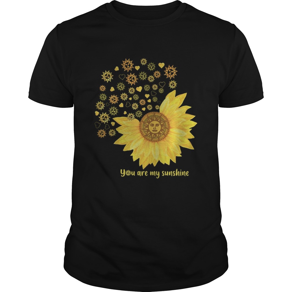 You are my sunshine heart sunflower shirt