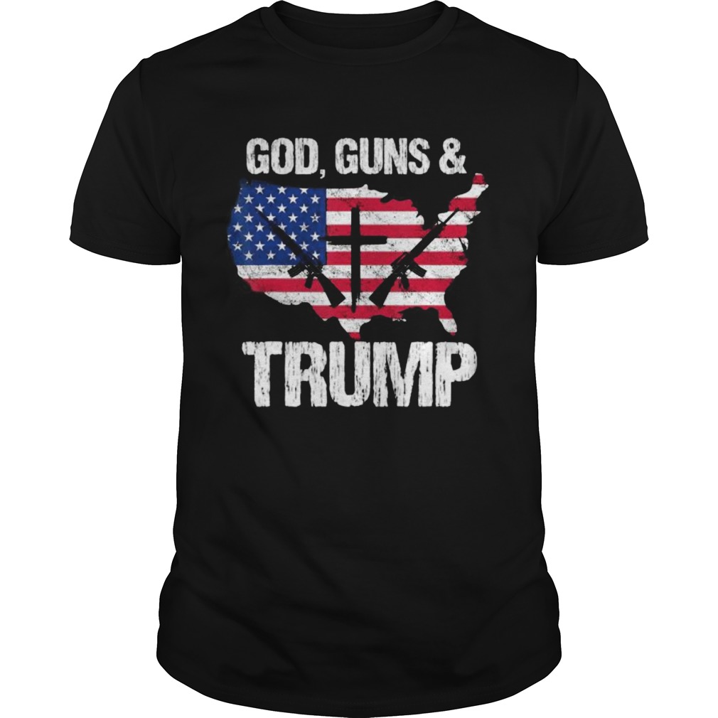 God Guns And Trumps American Flag  Unisex