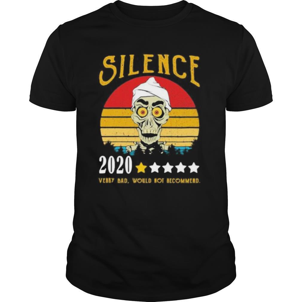 Skull silence 2020 very bad would not recommend vintage retro stars shirt