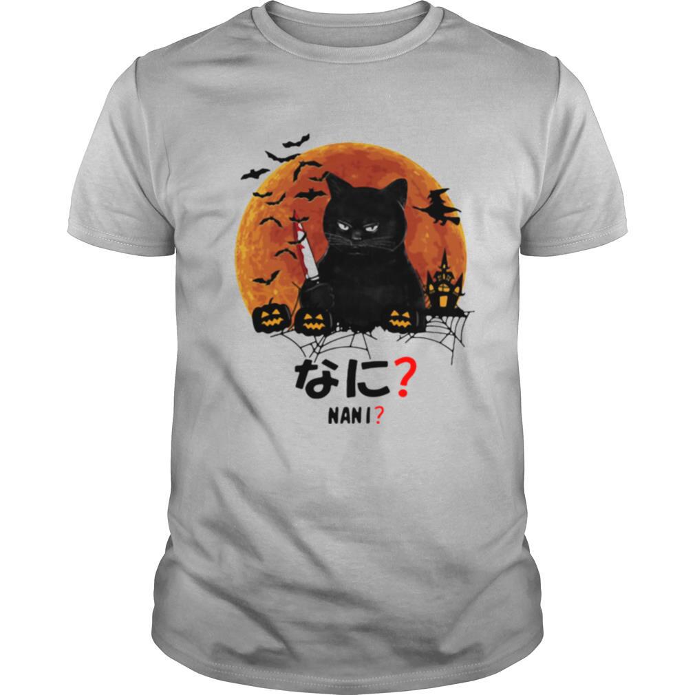 Nani Cat Killer Moon Halloween shirt