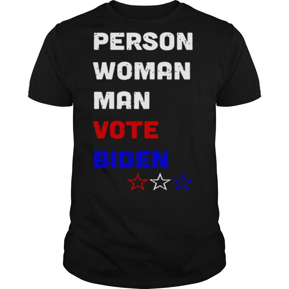 Person Woman Man Vote Joe Biden 2020 Vintage shirt