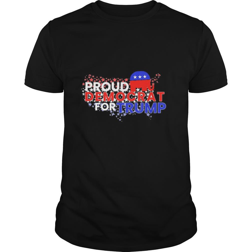 Proud Democrats For Trump Flag US shirt
