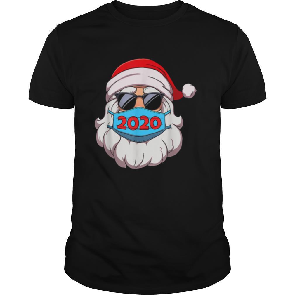 Santa Claus Face Mask Glasses 2020 shirt