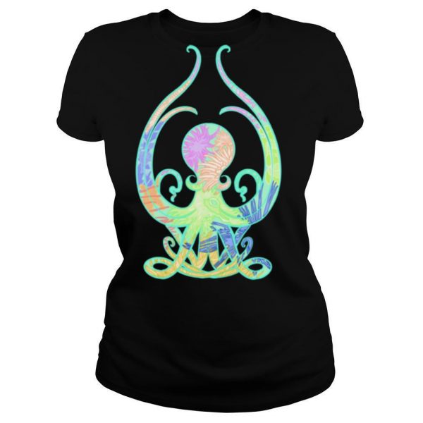 Art Nouveau Octopus Beautiful Yoga Floral Tentacles shirt