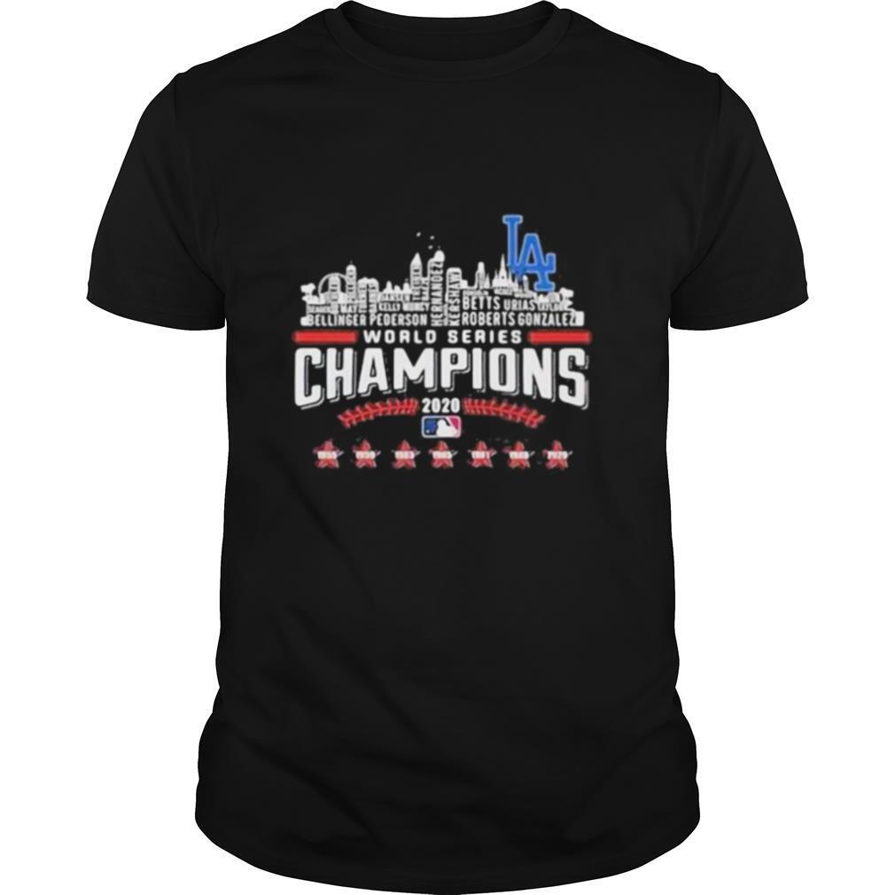 La los angeles world series 2020 champions stars shirt