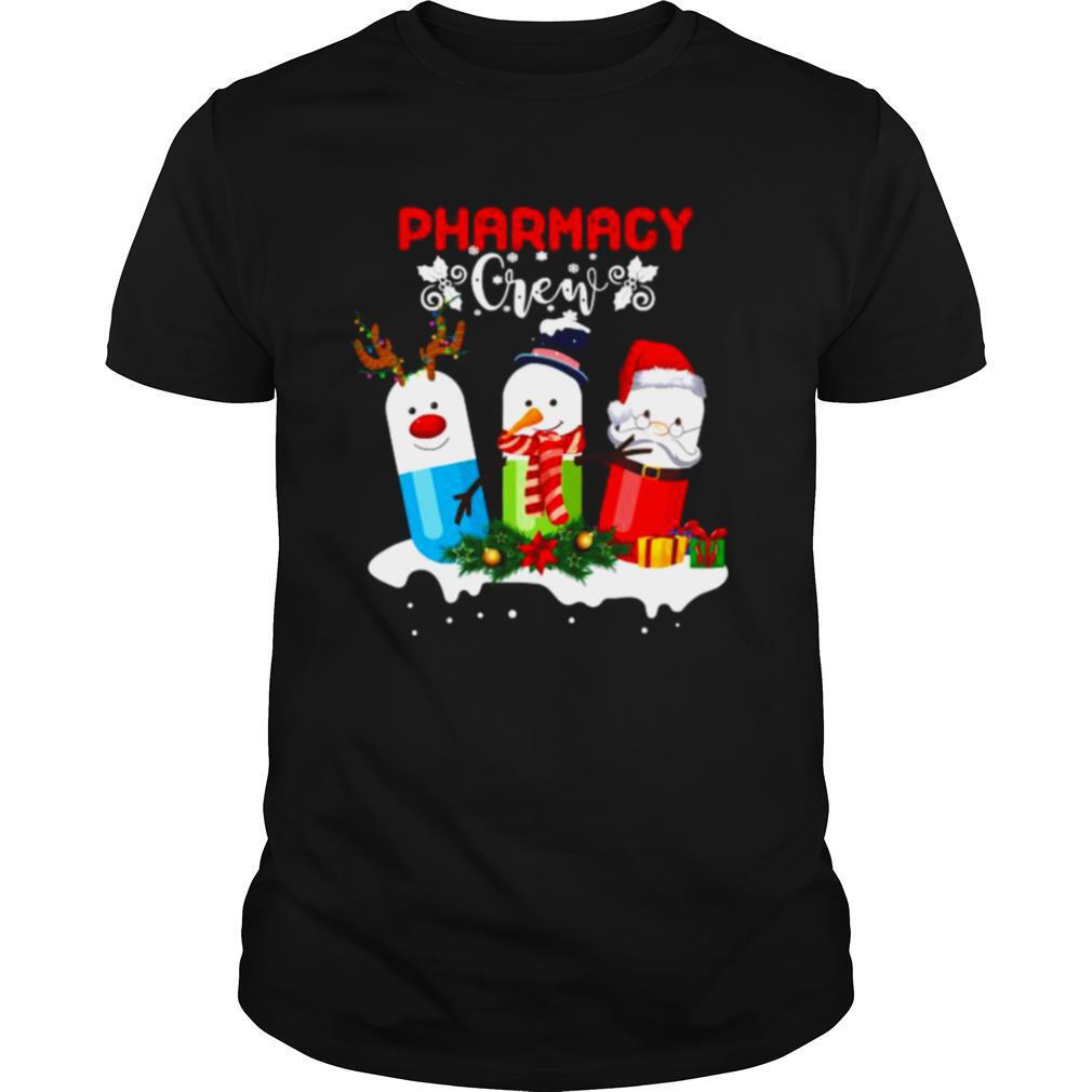 Pharmacy Crew Christmas Pills Snowman shirt