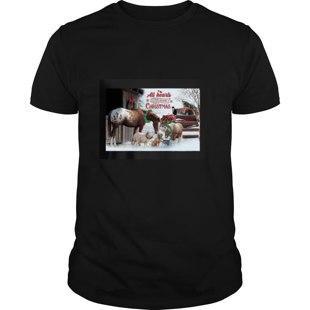 Animals all hearts come home for ChristmasAnimals all hearts come home for Christmas shirt