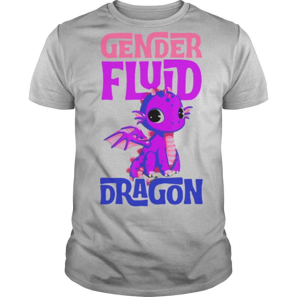 Genderfluid Dragon Genderqueer Genderfluid Pride Flag Gift shirt
