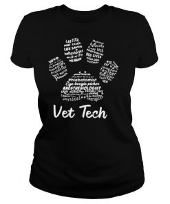 Vet Tech Paw Print shirt