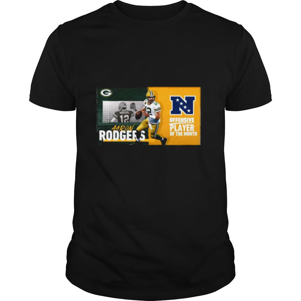 Green Bay Packers Aaron Rodgers Offensive Player Of The Month 2021 shirt