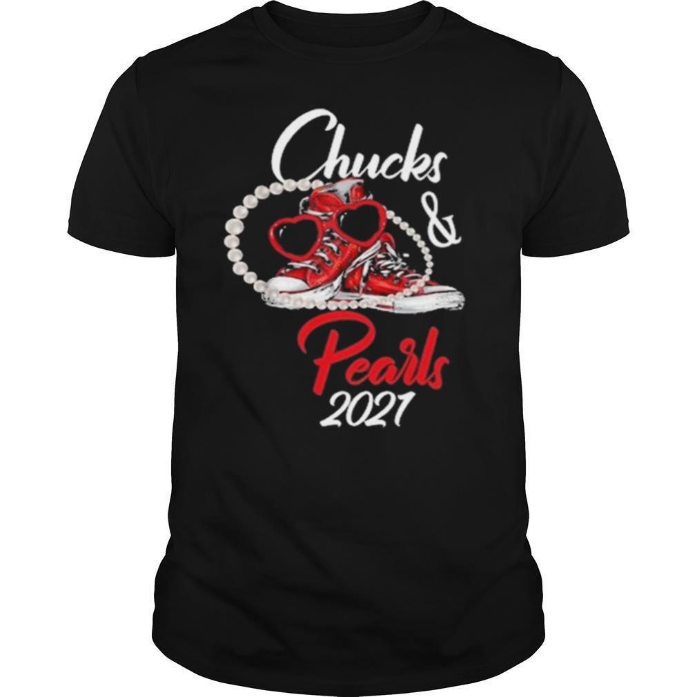 Valentine 2021 Chucks And Pearls With Kamala Harris shirt