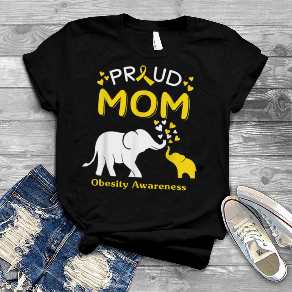 Proud Elephant Mom OBESITY AWARENESS T Shirt