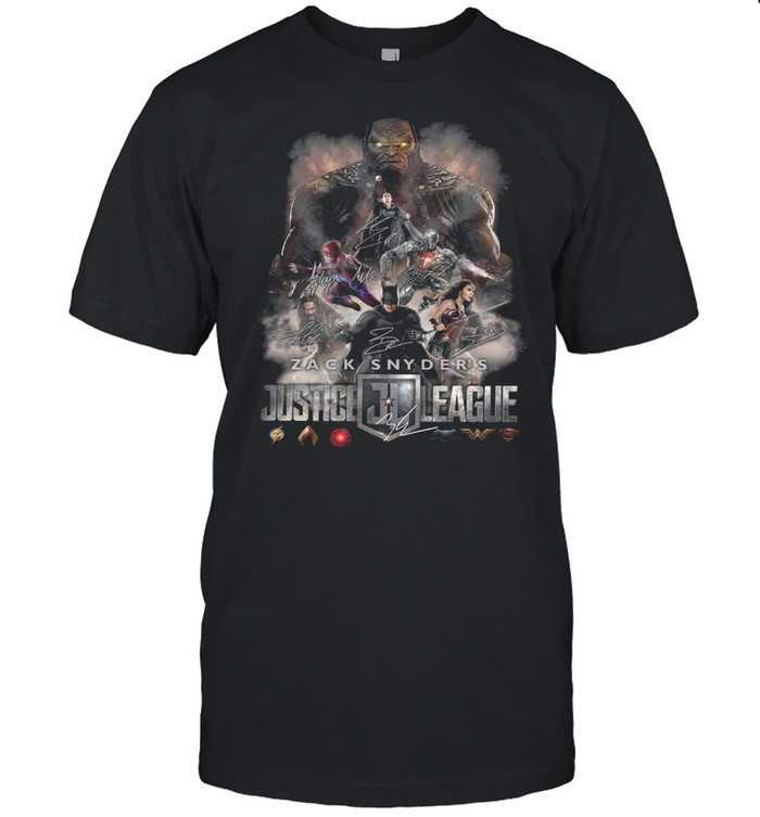 2021 Zack Snyders Justice League Movies Signatures shirt
