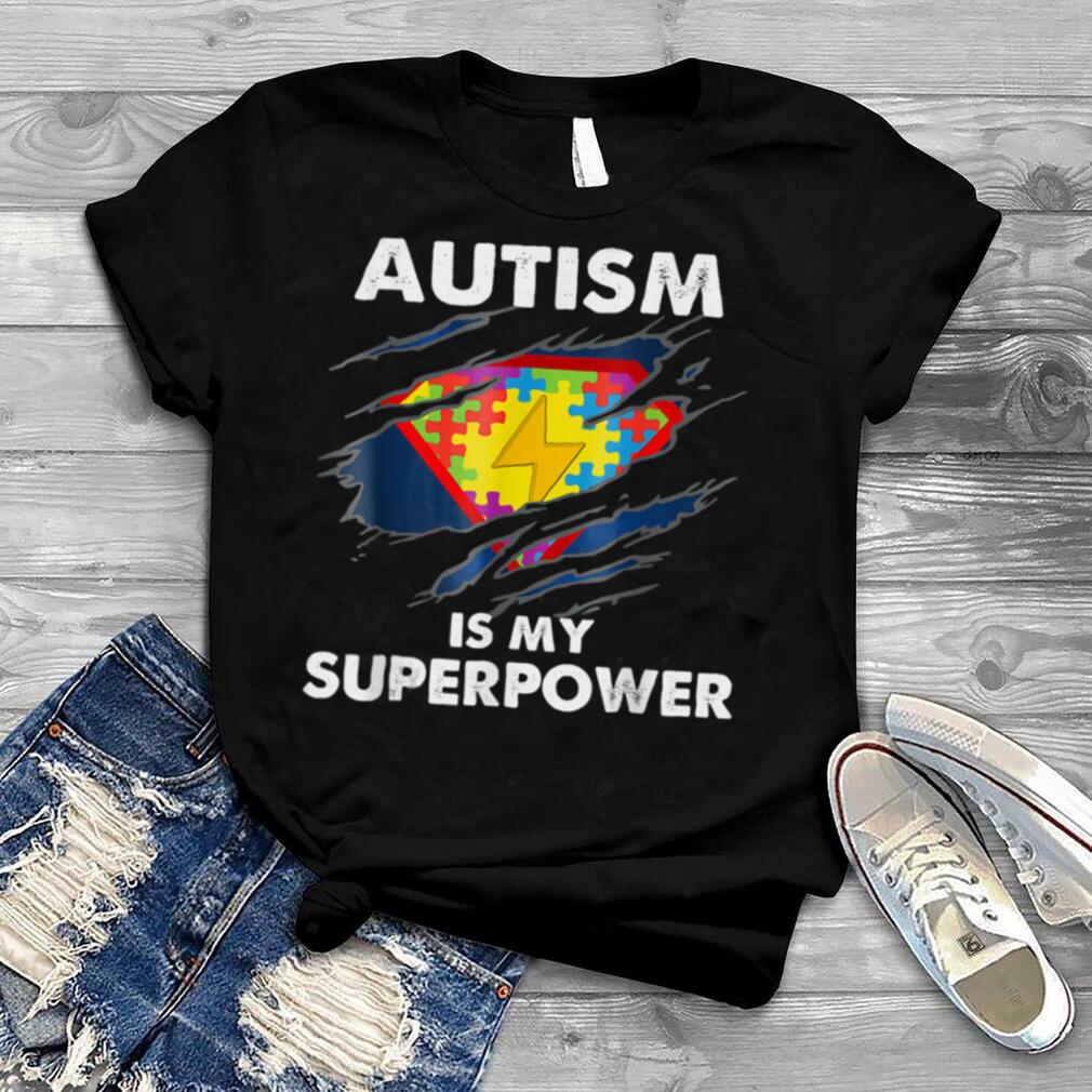 Autism is My Super Power Superhero Shirt, Autism Awareness T Shirt