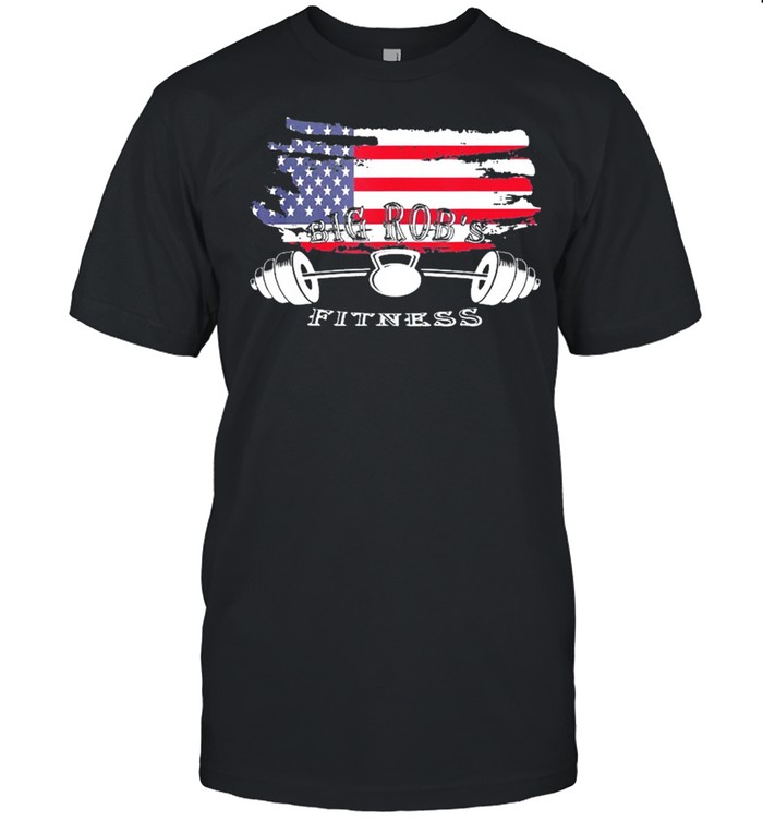 Big rob fitness American flag shirt