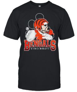 Cincinnati Bengals Disney Mickey  Classic Men's T-shirt