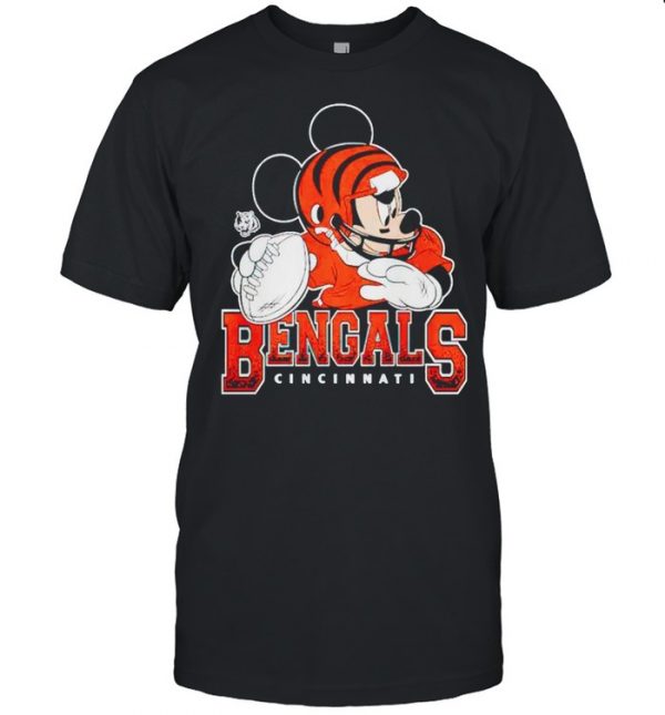 Cincinnati Bengals Disney Mickey  Classic Men's T-shirt