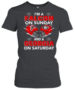 Im a Falcon on Sunday and a Georgia on Saturday  Classic Women's T-shirt